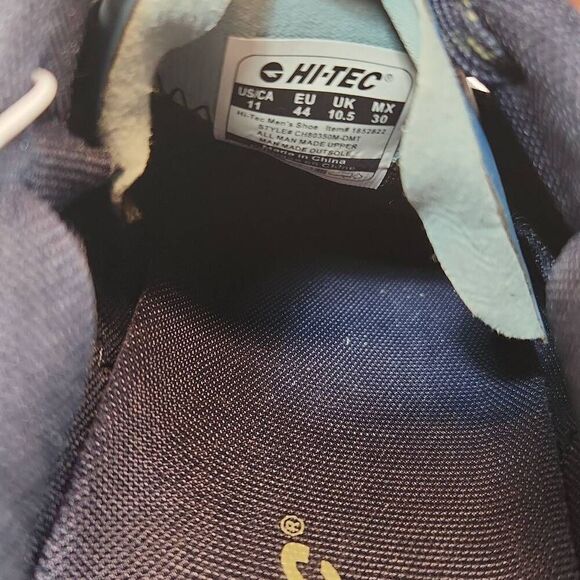 Hi-Tec Catalina Trail Men's Waterproof Running Shoes Size 11 Blue Gray - Picture 11 of 11